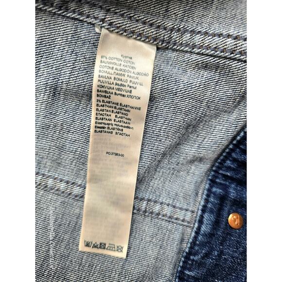 Womens Slim Illusion Modern Trucker Jacket Highline 7E060120 Size XS - Picture 5 of 8